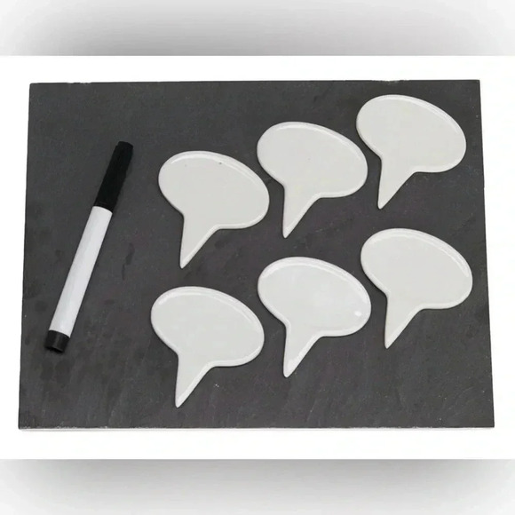 Erasable Cheese Marker Flags Set NIB NWT Set of 8 - Picture 1 of 11